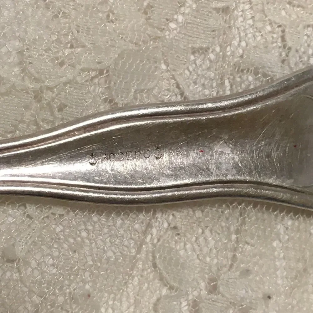 Vintage Rogers Mayflower Serving Fork Ornate Serving Fork 7.5